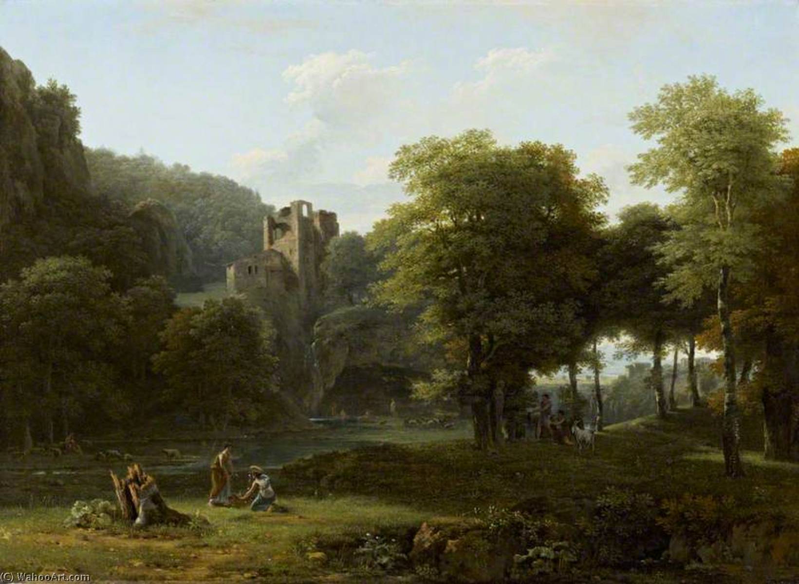 Réplique De Peinture Paysage classique, 1800 de Jean Victor Bertin (17671842, France)