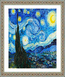 Art Visuel Nuit -  Tableau peint à la main